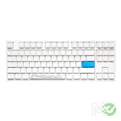 Ducky One 2 TKL Pure White Mechanical Keyboard-Cherry RGB Brown Switch - لوحة مفاتيح